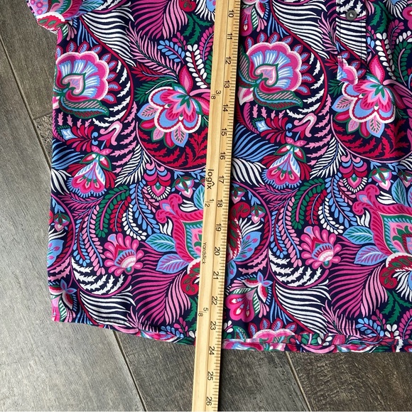 LOFT Pink Paisley Floral Print Long-Sleeve Blouse Top Women’s XL - Picture 7 of 7